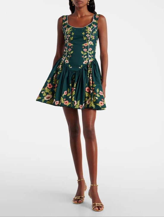 Agua by Agua Bendita Dresses & Skirts - Agua by Agua Bendita Pluma floral cotton minidress